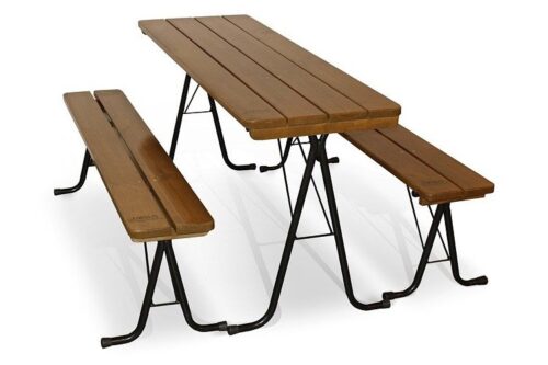 Picknicktafel met banken - Inklapbaar | buitengebruik