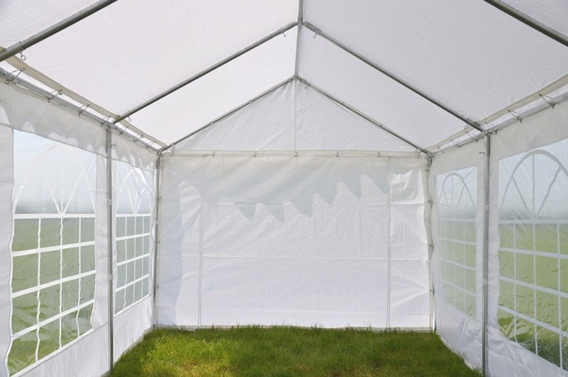 Partytent 4x6 PE | Wit - Partytentkopen.be | Met de beste