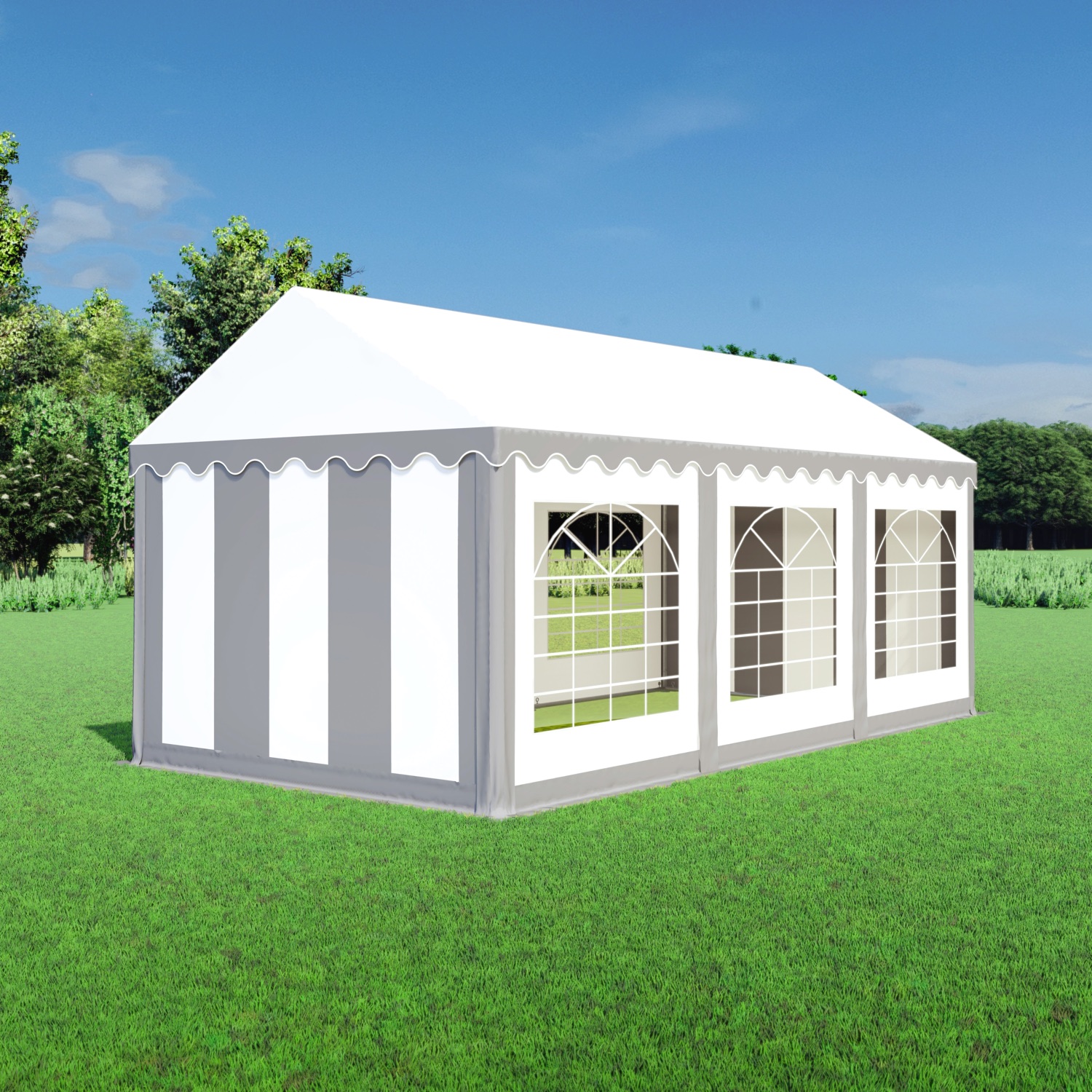 Schilderen Zichzelf Lucht Partytent 3x6 PVC - Classic - Partytentkopen.be