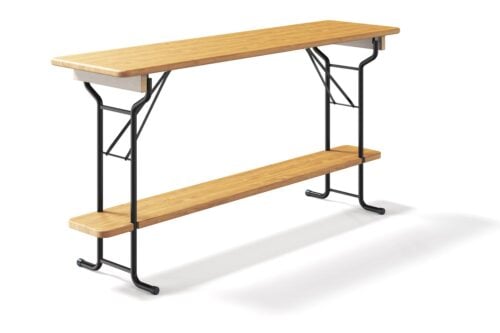 Statafel biertafel 220 x 60 Premium | Zwart onderstel