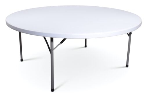 Klaptafel rond 180cm | Lichtgrijs