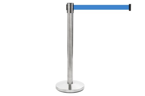 Afzetpaal | RVS - 2 meter band - Blauw