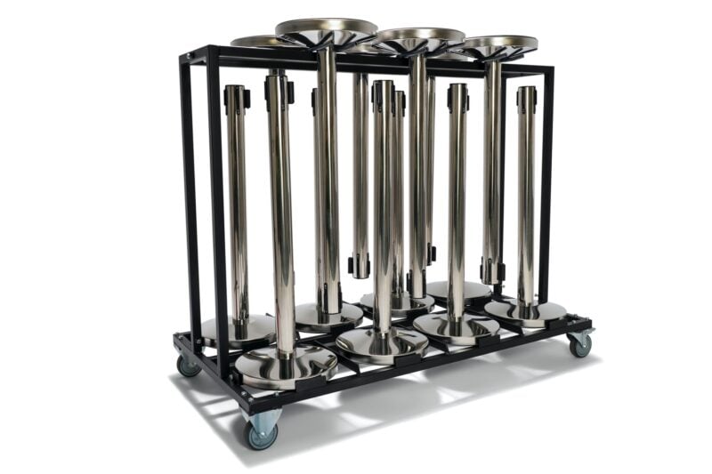 Transport trolley voor afzetpalen | 14 stuks - Professional