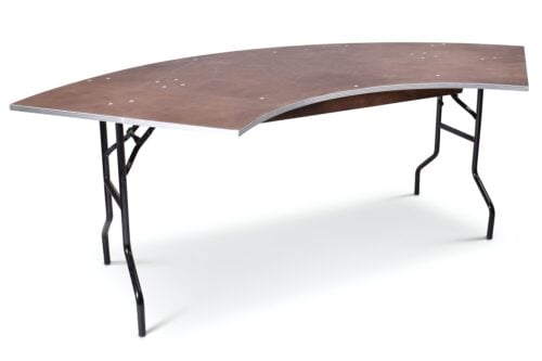 Inklapbare bankettafel kwart rond | ⌀236 x 76cm