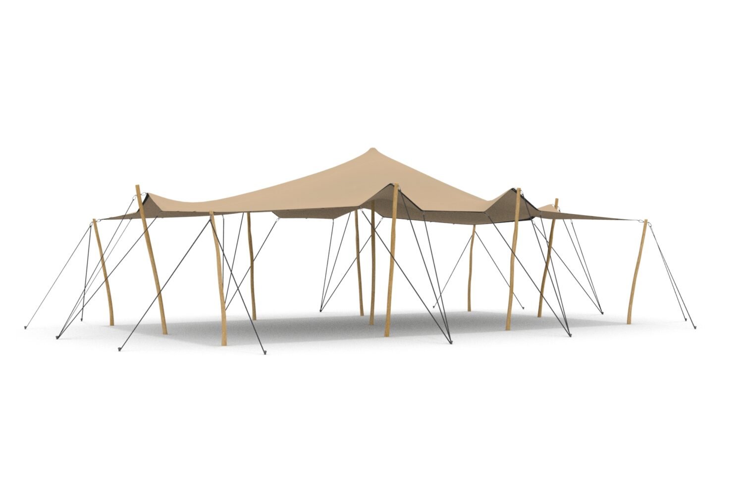 Stretchtent 6x10,5 meter | lus verbinding- PremiumStretch