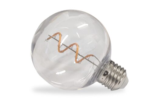 Grote Led lamp Warm wit | Spiraal filament - Dimbaar | 3 watt